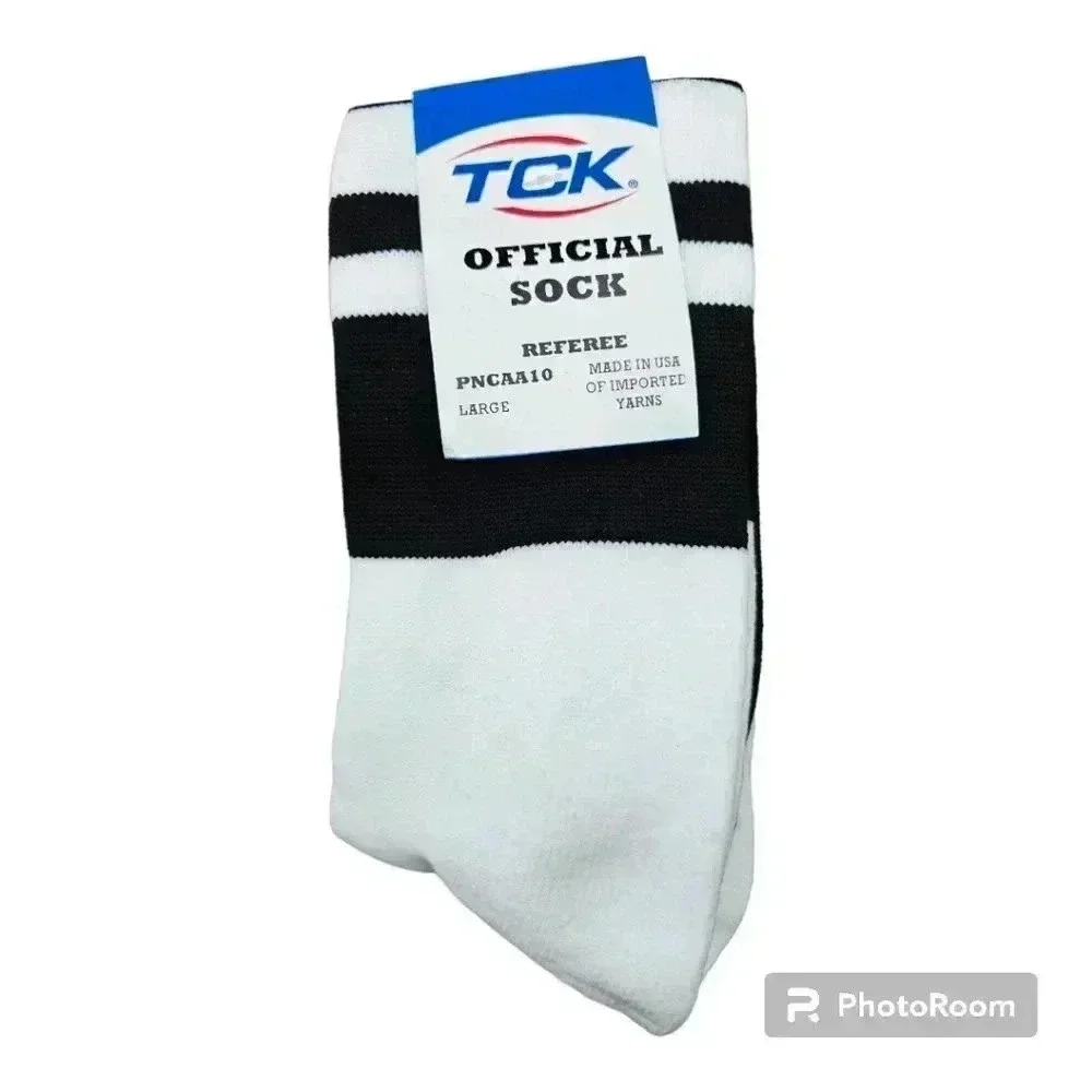 TCK Twin City Official Referee socks PNCAA10 NWT Large
